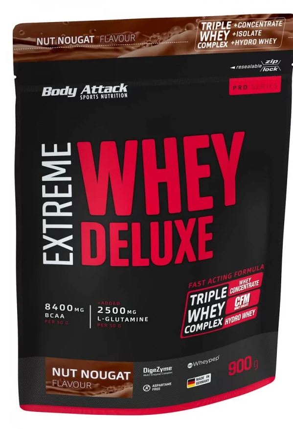 Body Attack Extreme Whey Deluxe Nut Nougat (900g)