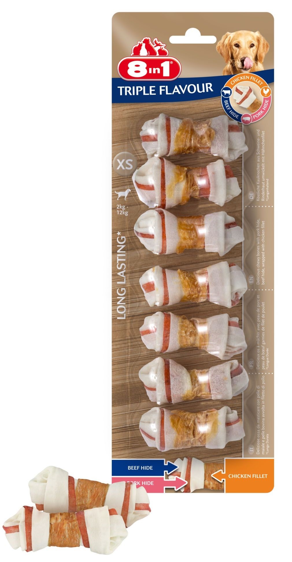8in1 Triple Flavour XS (7x98g)