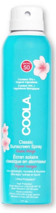 Coola Classic Body Organic Sunscreen Spray SPF50 Guava Mango (177ml)
