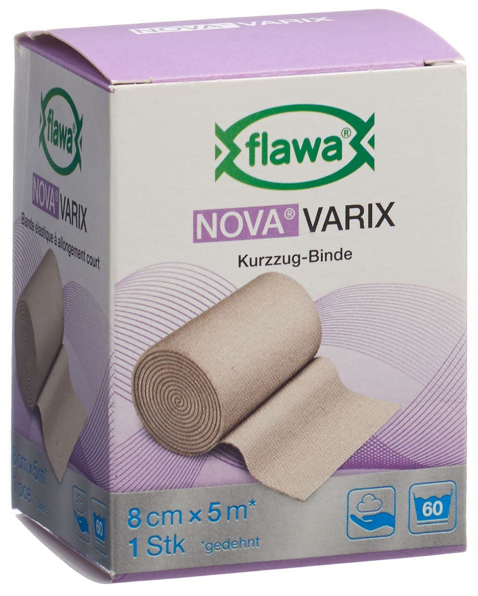 Flawa Nova Varix Kurzzugbinde 8cm x 5m (1 Stk)