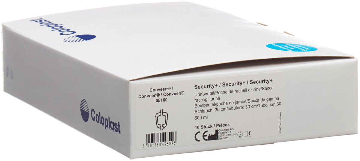 Conveen Security Plus Beinbeutel 500ml, 30cm (10 Stk)