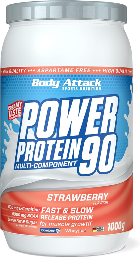 Body Attack Power Protein 90 Strawberry (1000g)