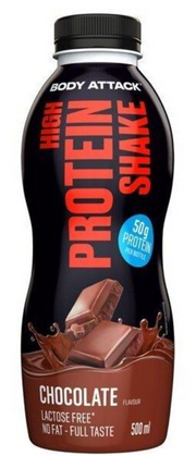 Body Attack High Protein Shake Chocolate (500ml)