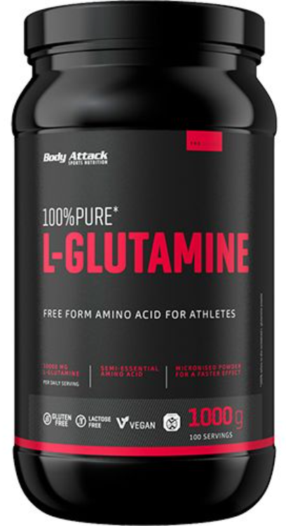 Body Attack 100% Pure L-Glutamine (1000g)