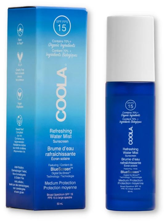 Coola Full Spectrum 360° Refreshing Water Mist Organic Face Sunscreen SPF 15 (50ml)