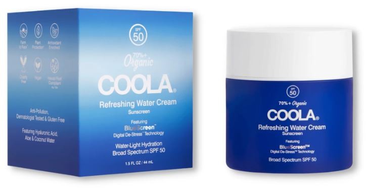 Coola Refreshing Water Cream Organic Face Sunscreen SPF 50 (44ml)