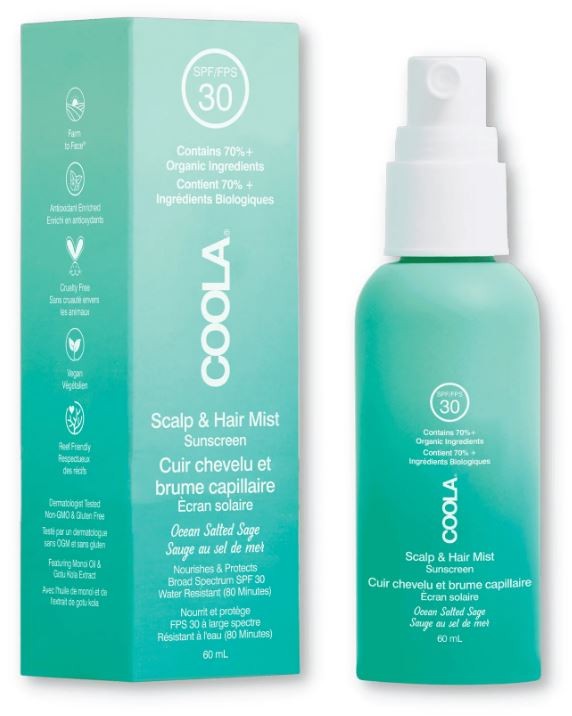 Coola Scalp & Hair Mist Organic Sunscreen SPF 30 (60ml)