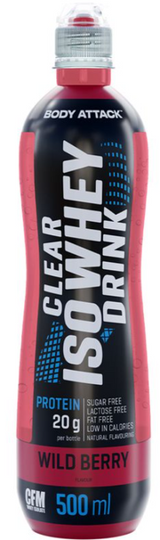 Body Attack Clear Iso Whey Drink Wildberry (500ml)