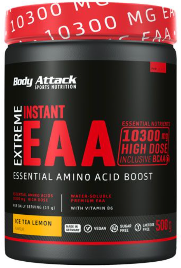 Body Attack Extreme Instant EAA Ice Tea Lemon (500g)