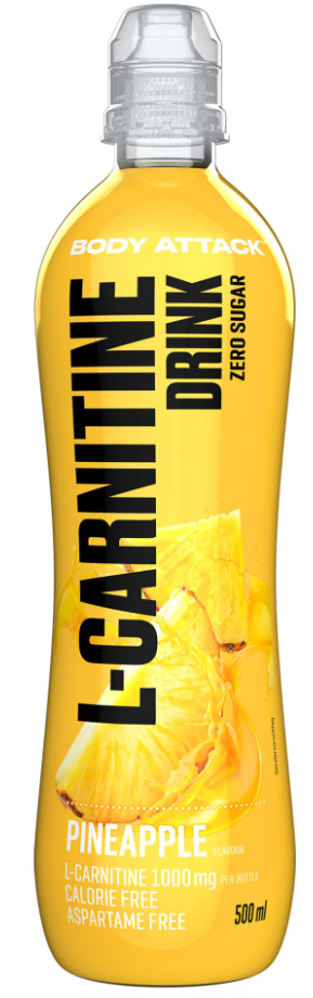 Body Attack L-Carnitine Drink Pineapple (500ml)
