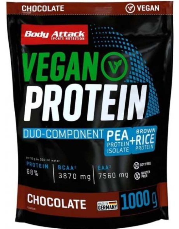 Body Attack Vegan Protein Chocolate (1000g)
