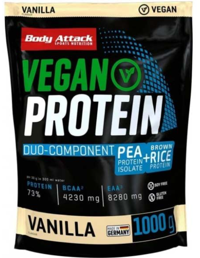 Body Attack Vegan Protein Vanilla (1000g)