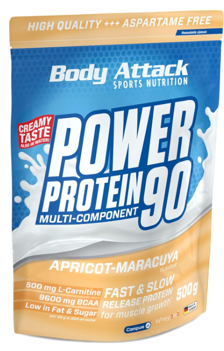Body Attack Power Protein 90 Apricot-Maracuya (500g)