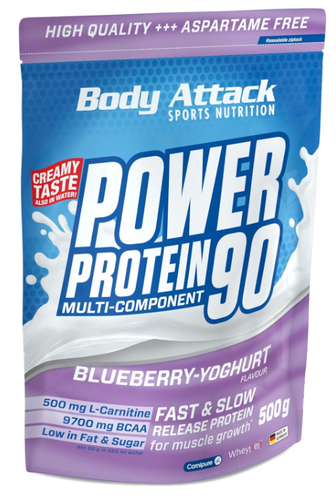 Body Attack Power Protein 90 Blueberry-Yoghurt (500g)