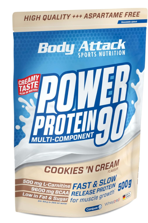 Body Attack Power Protein 90 Cookies'n Cream (500g)