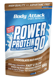 Body Attack Power Protein 90 Chocolate Nut-Nougat (500g)
