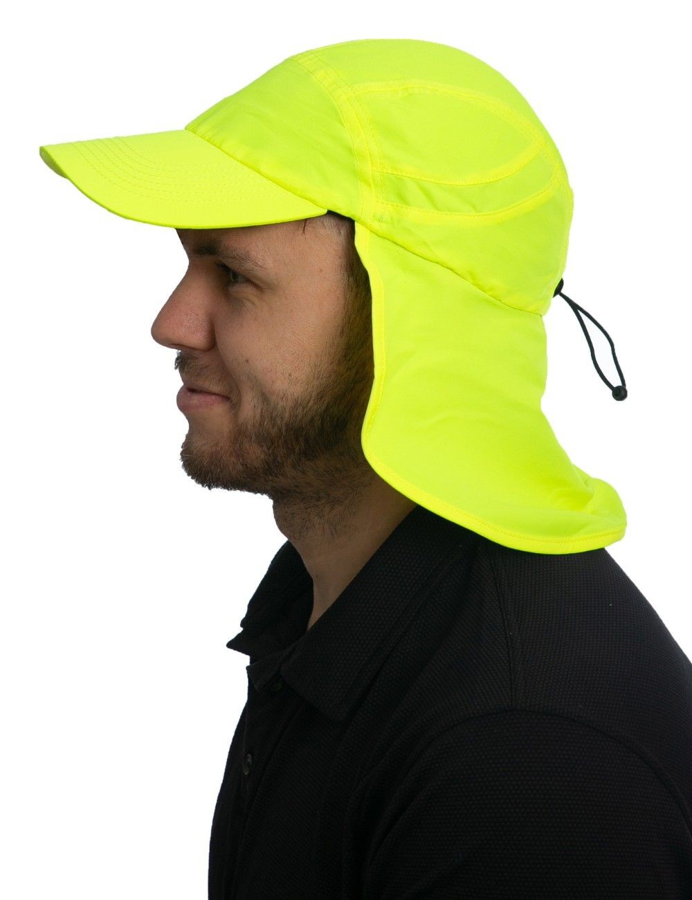 iq-uv UV Schutz Kappe mit Nackenschutz recycelt gelb (1 Stk)