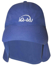 iq-uv UV Schutz Logo Kappe mit Nackenschutz recycelt navy (1 Stk)