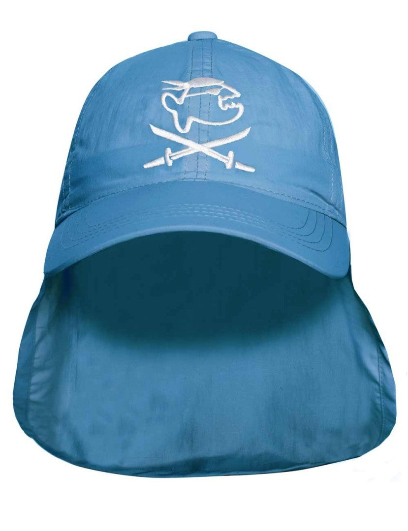 iq-uv Kinder Sonnenschutz Cap Jolly mit Nackenschutz recycelt blau (1 Stk)