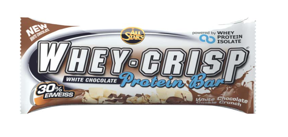 All Stars Whey-Crisp Protein Bar White Chocolate (50g)