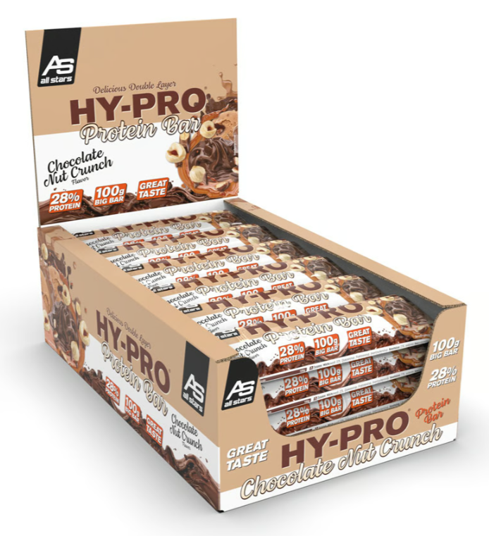 All Stars Hy-Pro Bar Chocolate Nut-Crunch (24x100g)