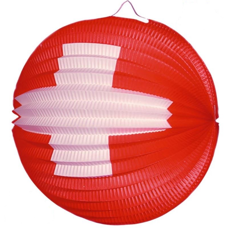 Ballon-Lampion CH-Kreuz Ø25 (1 Stk)
