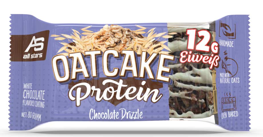 All Stars Oatcake Protein Bar Chocolate Drizzle (80g)