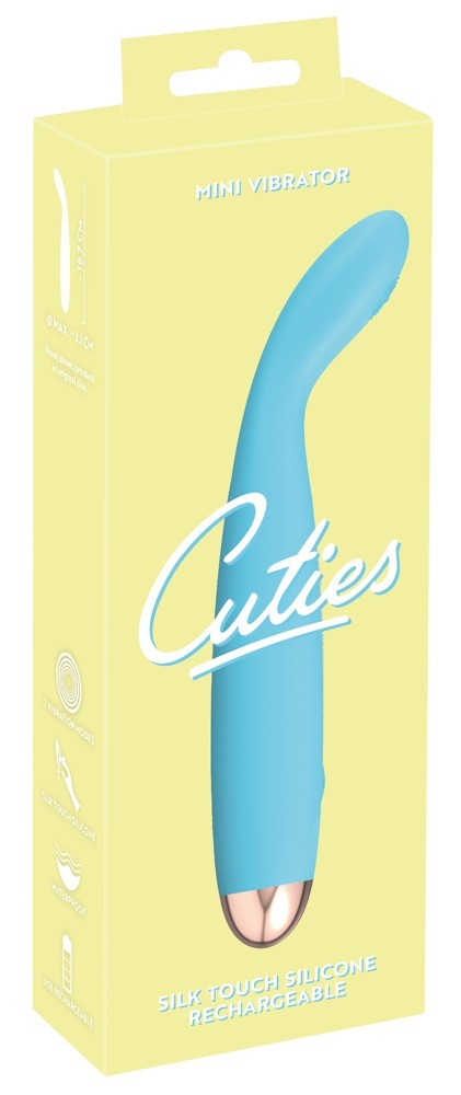 Cuties Mini Vibrator, Flexibler Kopf mit Reizstruktur (1 Stk)