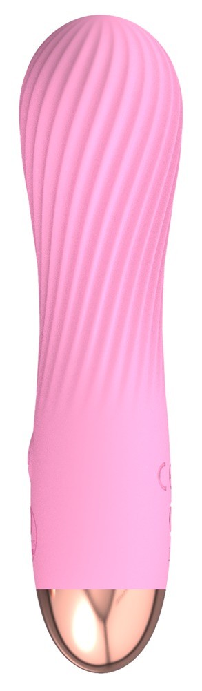 Cuties rosa Minivibrator mit aufregender Rillenstruktur (1 Stk)