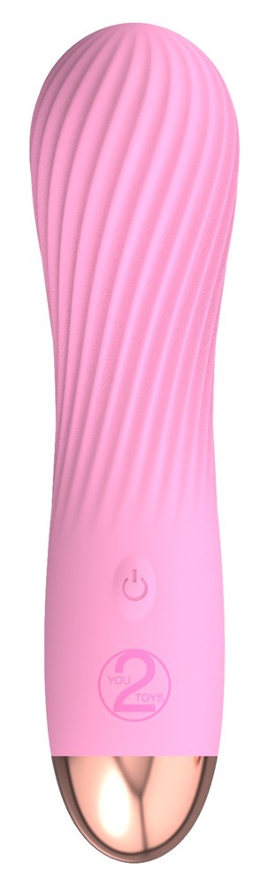 Cuties rosa Minivibrator mit aufregender Rillenstruktur (1 Stk)