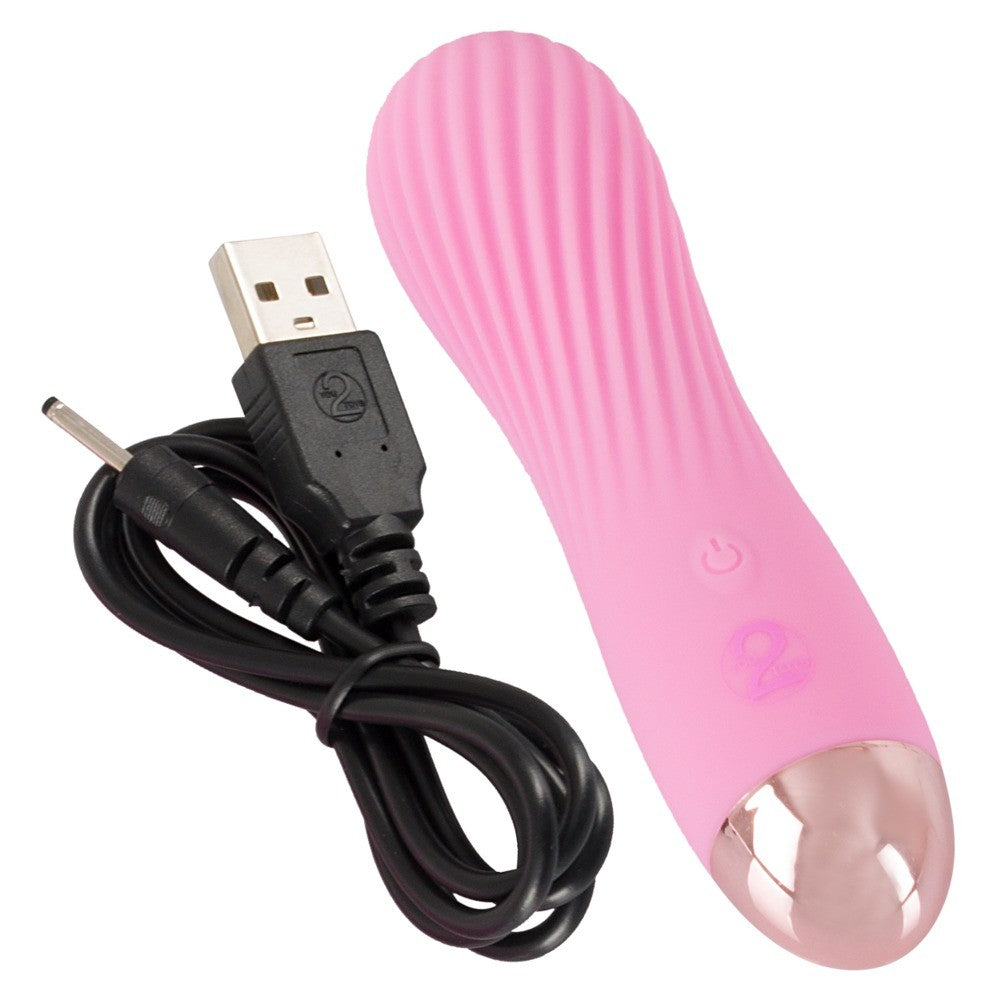 Cuties rosa Minivibrator mit aufregender Rillenstruktur (1 Stk)