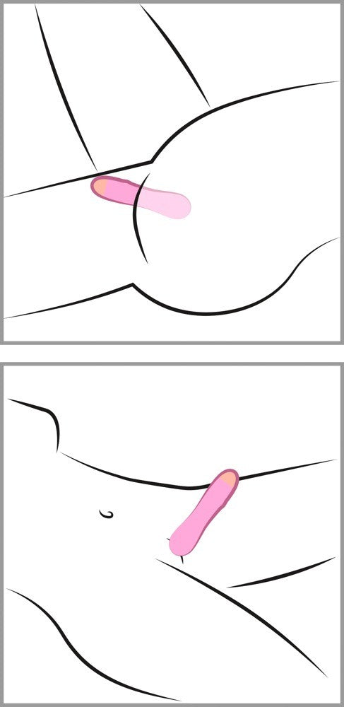 Cuties rosa Minivibrator mit aufregender Rillenstruktur (1 Stk)