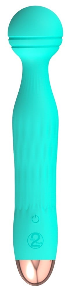 Cuties grüner Minivibrator mit aufregender Rillenstruktur am flexiblen Köpfchen (1 Stk)