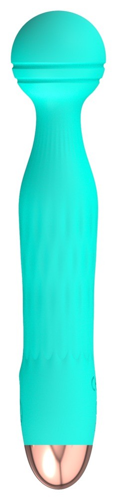 Cuties grüner Minivibrator mit aufregender Rillenstruktur am flexiblen Köpfchen (1 Stk)