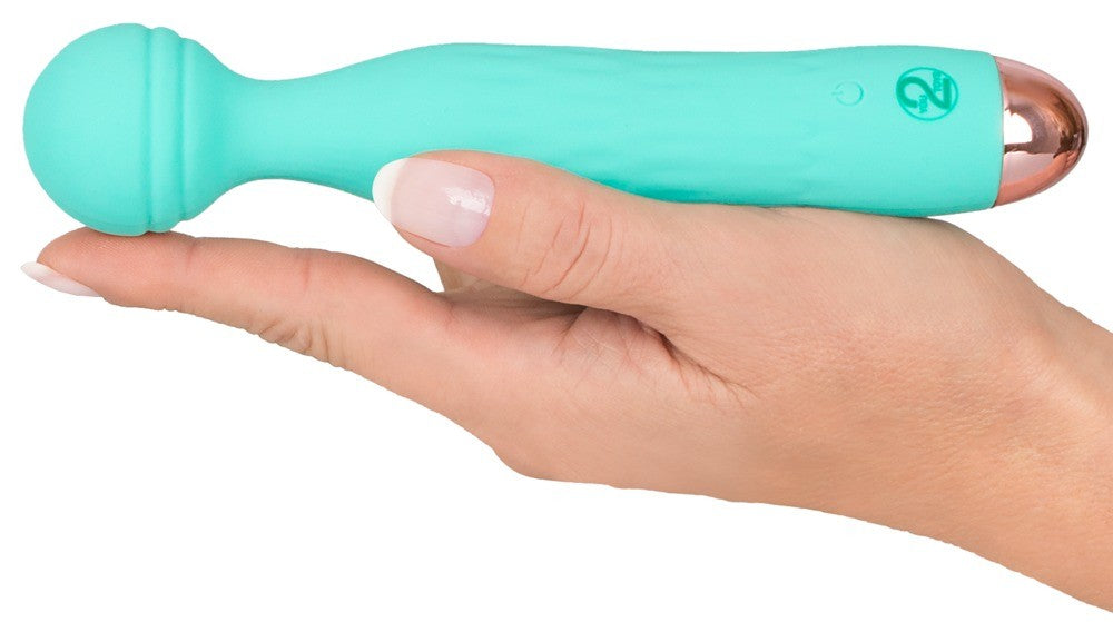 Cuties grüner Minivibrator mit aufregender Rillenstruktur am flexiblen Köpfchen (1 Stk)