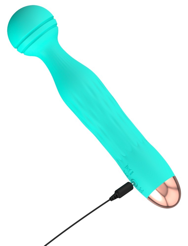 Cuties grüner Minivibrator mit aufregender Rillenstruktur am flexiblen Köpfchen (1 Stk)