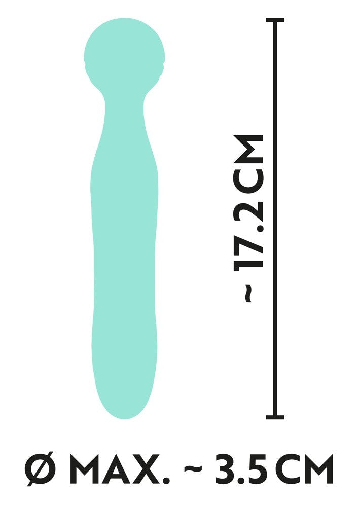 Cuties grüner Minivibrator mit aufregender Rillenstruktur am flexiblen Köpfchen (1 Stk)