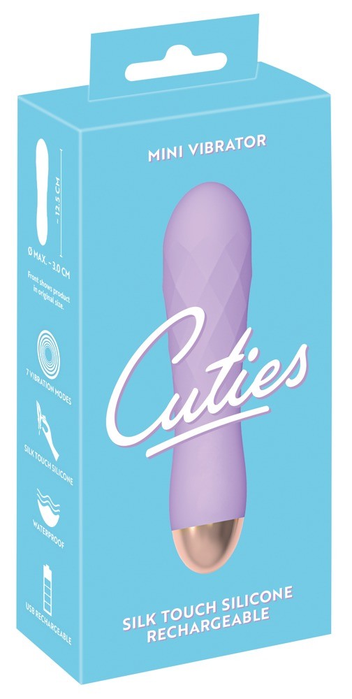 Cuties Minivibrator mit aufregender Reizstruktur und Soft Touch Textur (1 Stk)