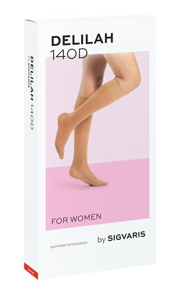 Sigvaris DELILAH Stützstrümpfe A-D mesh, Grösse 2, skin (1 Paar)