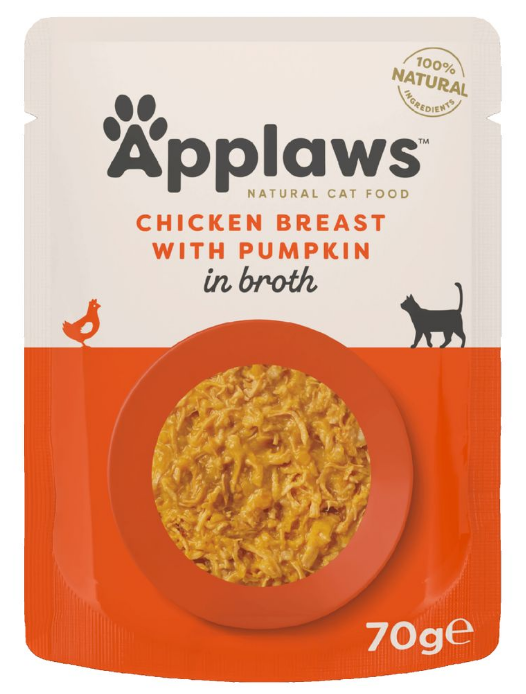 Applaws Nassfutter mit Hühnchenbrust und Kürbis (70g)