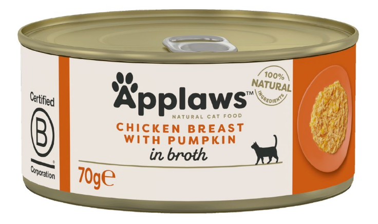 Applaws Nassfutter mit Hühnchenbrust und Kürbis (70g)