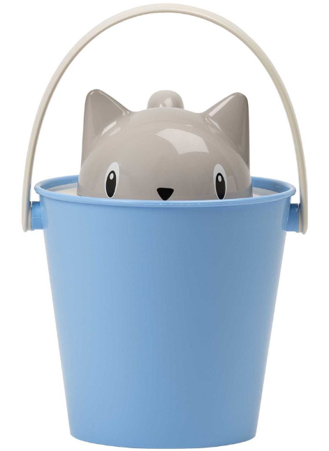 United Pets Aufbewahrungsbox Crick für Katzenfutter hellblau, 20x20x28cm (1 Stk)