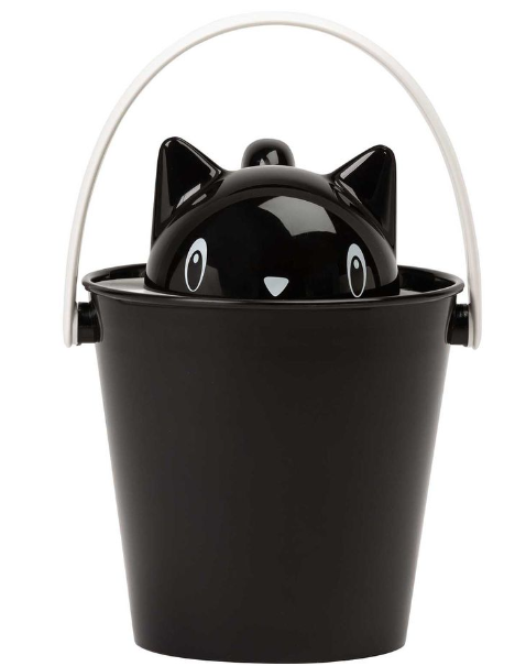 United Pets Aufbewahrungsbox Crick für Katzenfutter schwarz, 20x20x28cm (1 Stk)