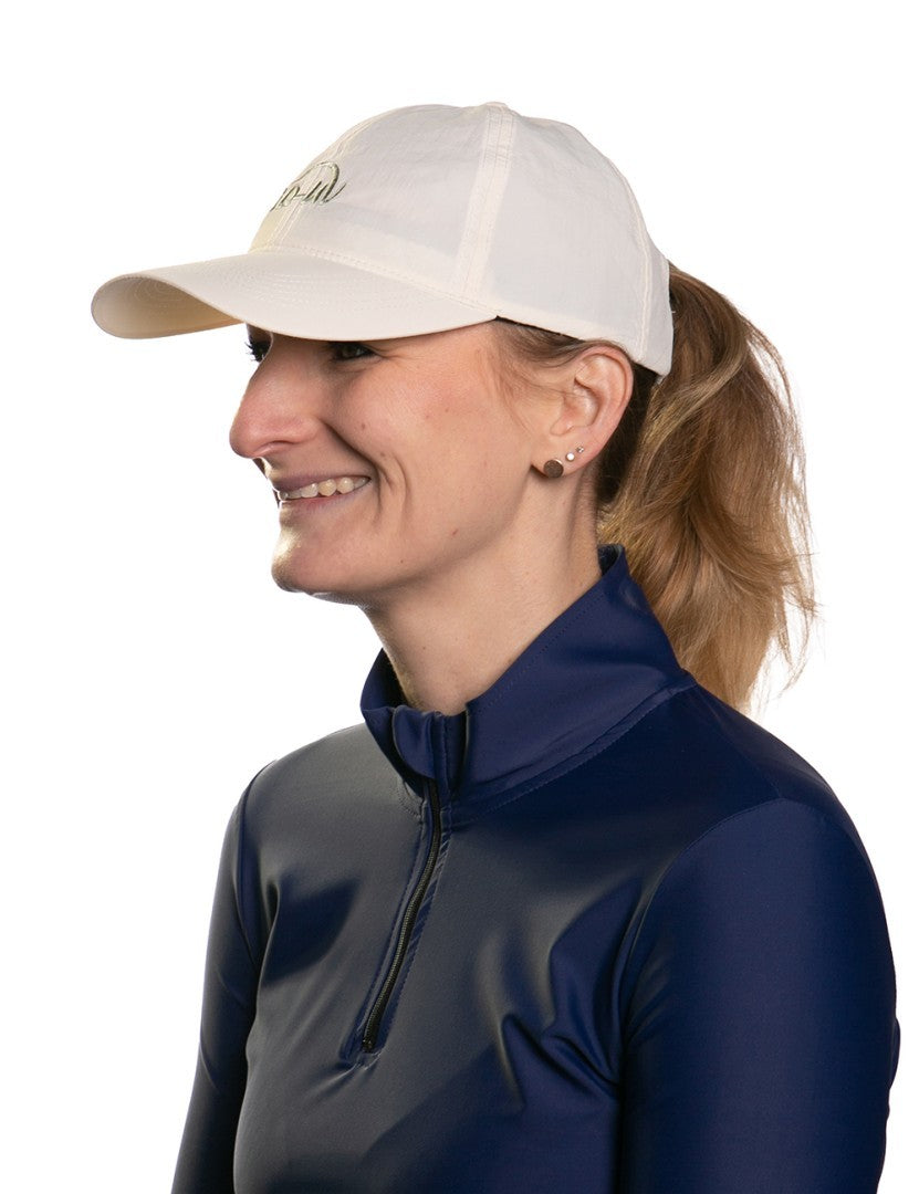 iq-uv Sonnenschutz Cap mit Logo recycelt, weiss (1 Stk)