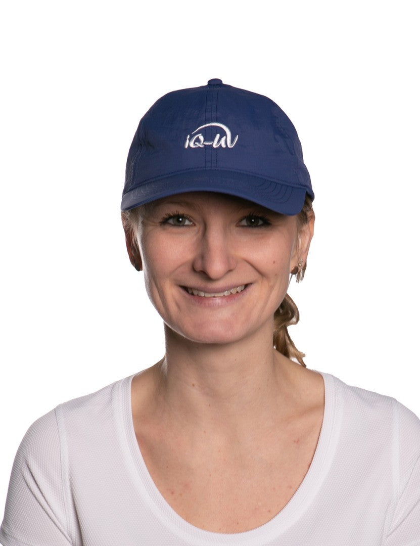 iq-uv Sonnenschutz Cap mit Logo recycelt, navy (1 Stk)
