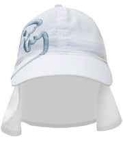 iq-uv UV Schutz Cap Bites mit Nackenschutz Kinder, weiss (1 Stk)