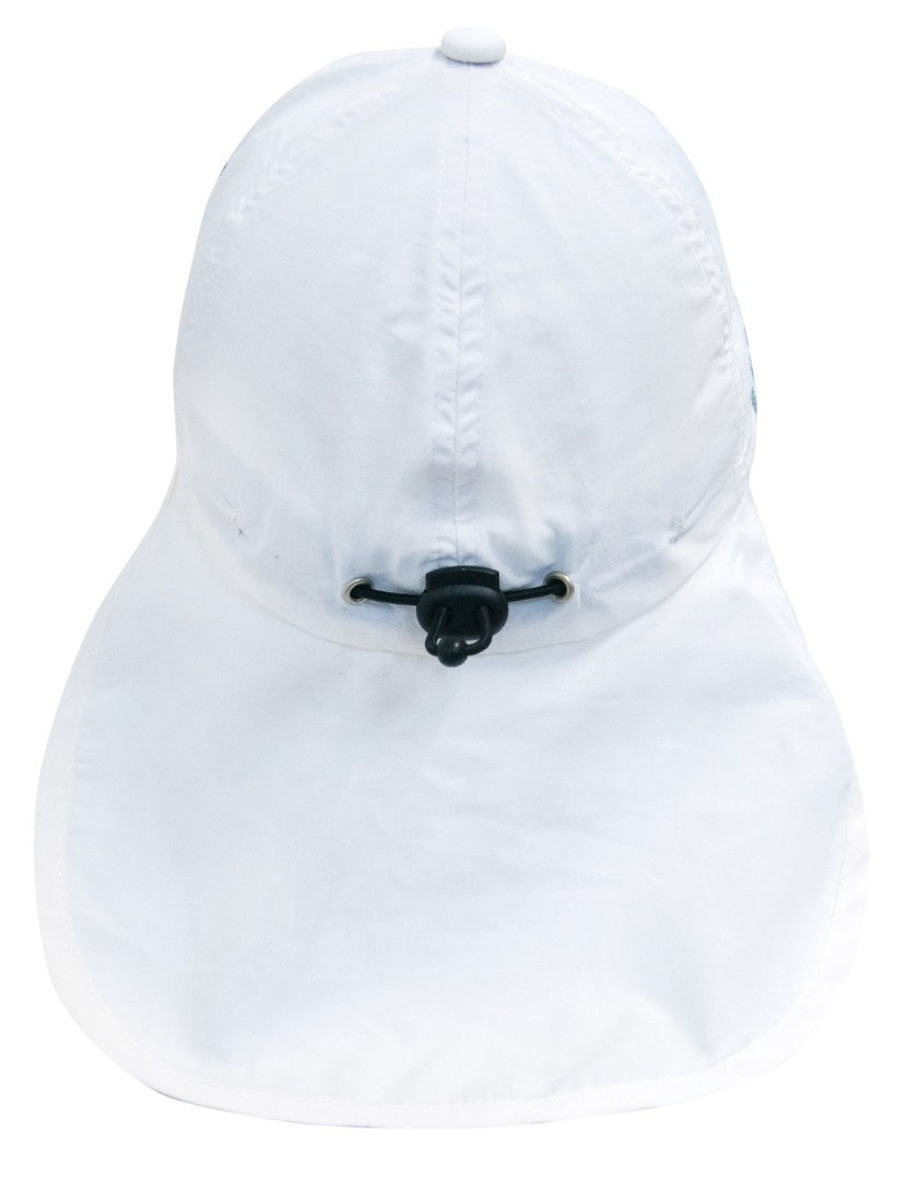 iq-uv UV Schutz Cap Bites mit Nackenschutz Kinder, weiss (1 Stk)