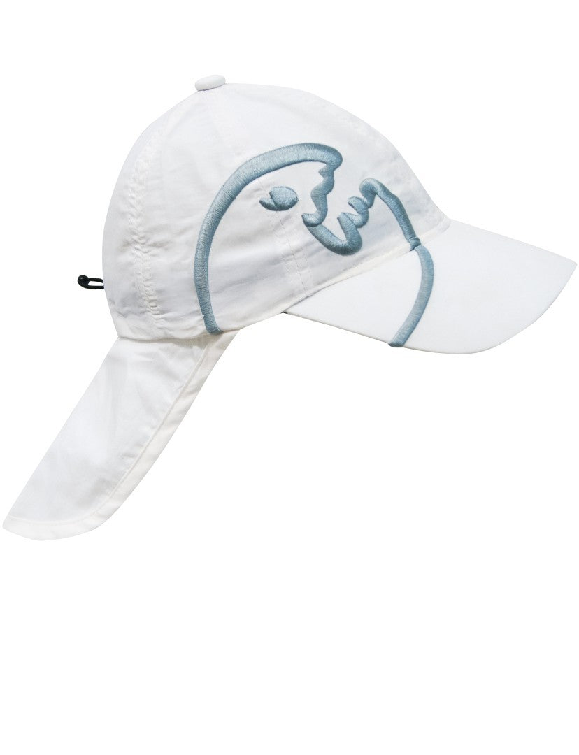 iq-uv UV Schutz Cap Bites mit Nackenschutz Kinder, weiss (1 Stk)