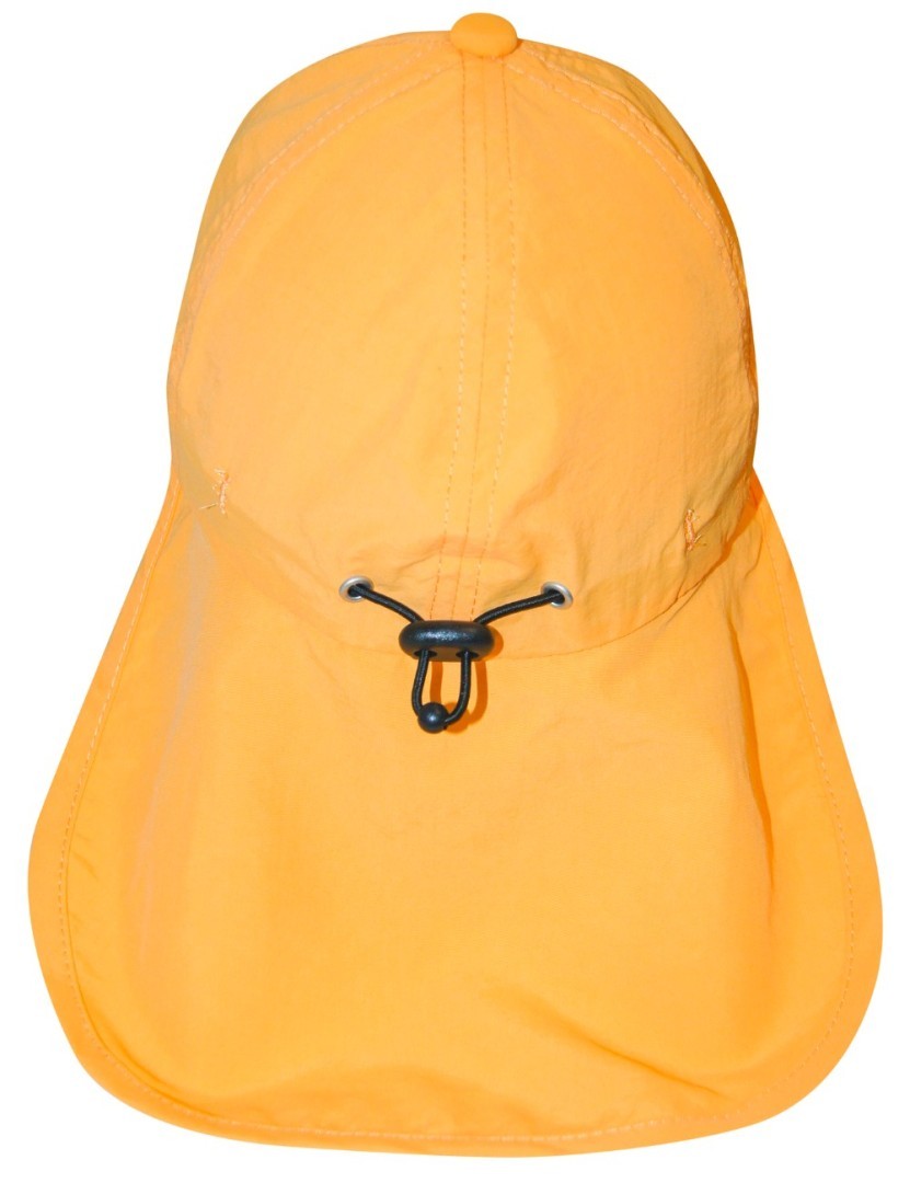 iq-uv UV Schutz Cap Bites mit Nackenschutz Kinder, orange (1 Stk)
