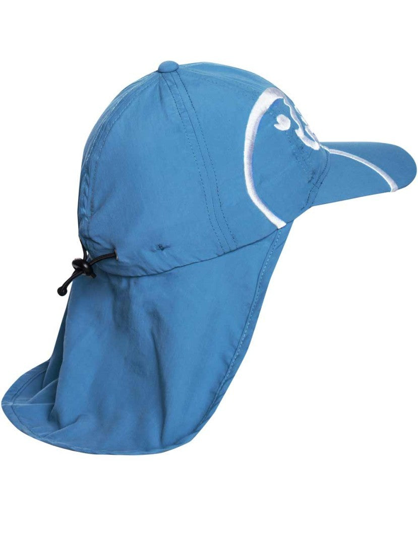 iq-uv UV Schutz Cap Bites mit Nackenschutz Kinder recycelt, blau (1 Stk)